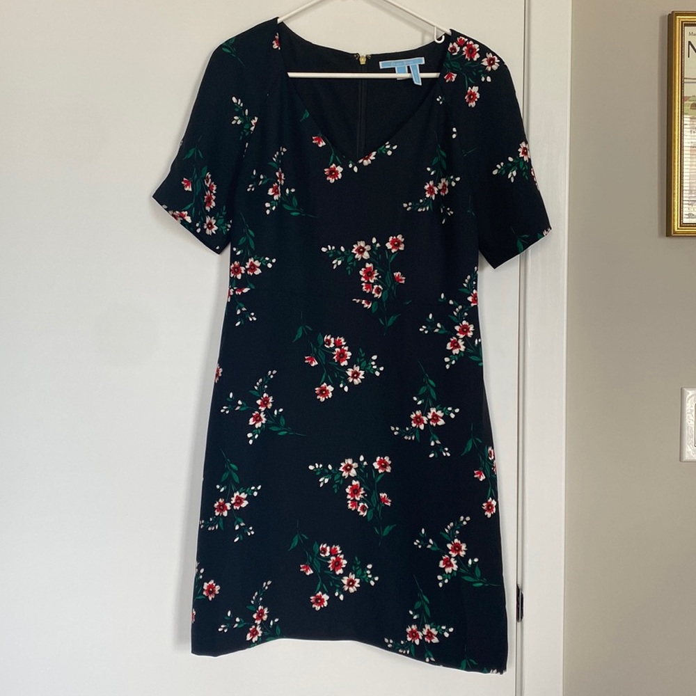 Draper James Black Floral Dress